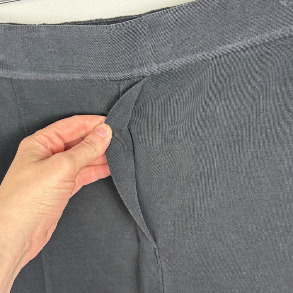 Lululemon Softstreme High Rise Culotte Pants Black Womens Sz 12 Wide Leg Lounge - Picture 8 of 16